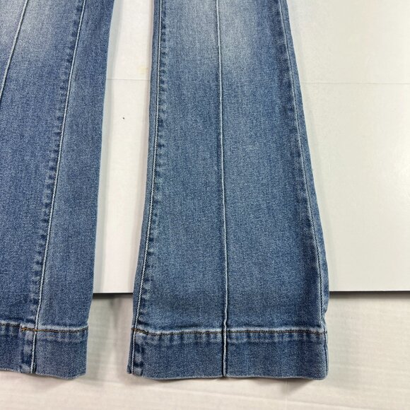 Revice Jean Women 24x32* Venus Flare Star High Rise Blue Front Seam Denim Tag 27 - Picture 5 of 16